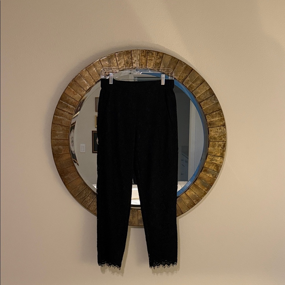 Elegant Black Lace Pants